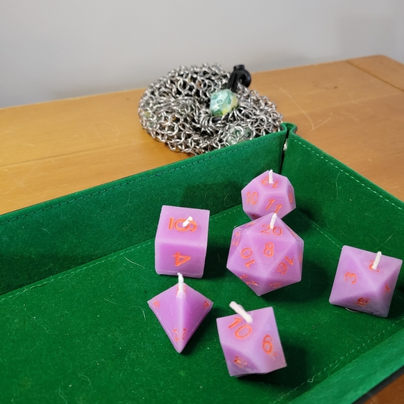 Homemade Beeswax Dice Candles - Set of 6 - Picture 8 of 8